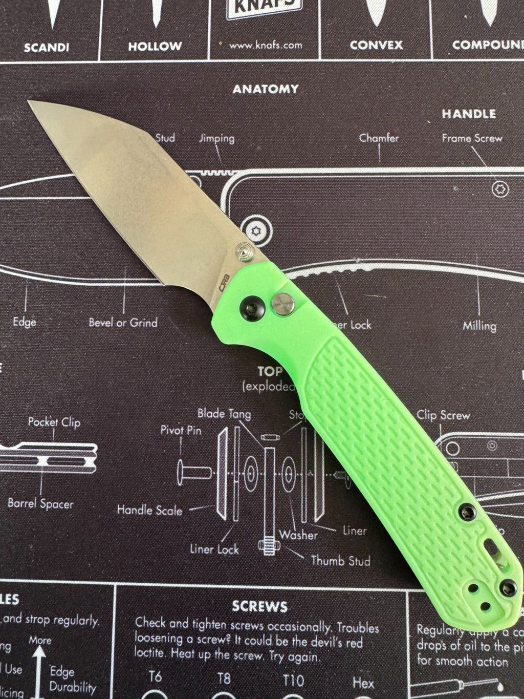 CJRB Pyrite-Light  Glow In The Dark - Satin Blade (Exclusive) Sold Out