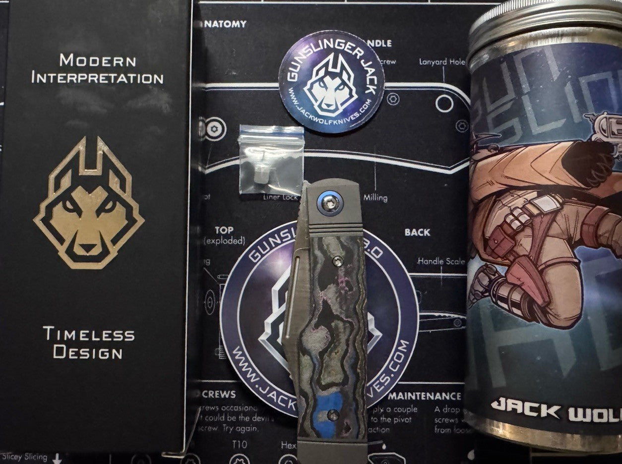 Jack Wolf Knives - GUNSLINGER JACK - CAMOCARBON 80S