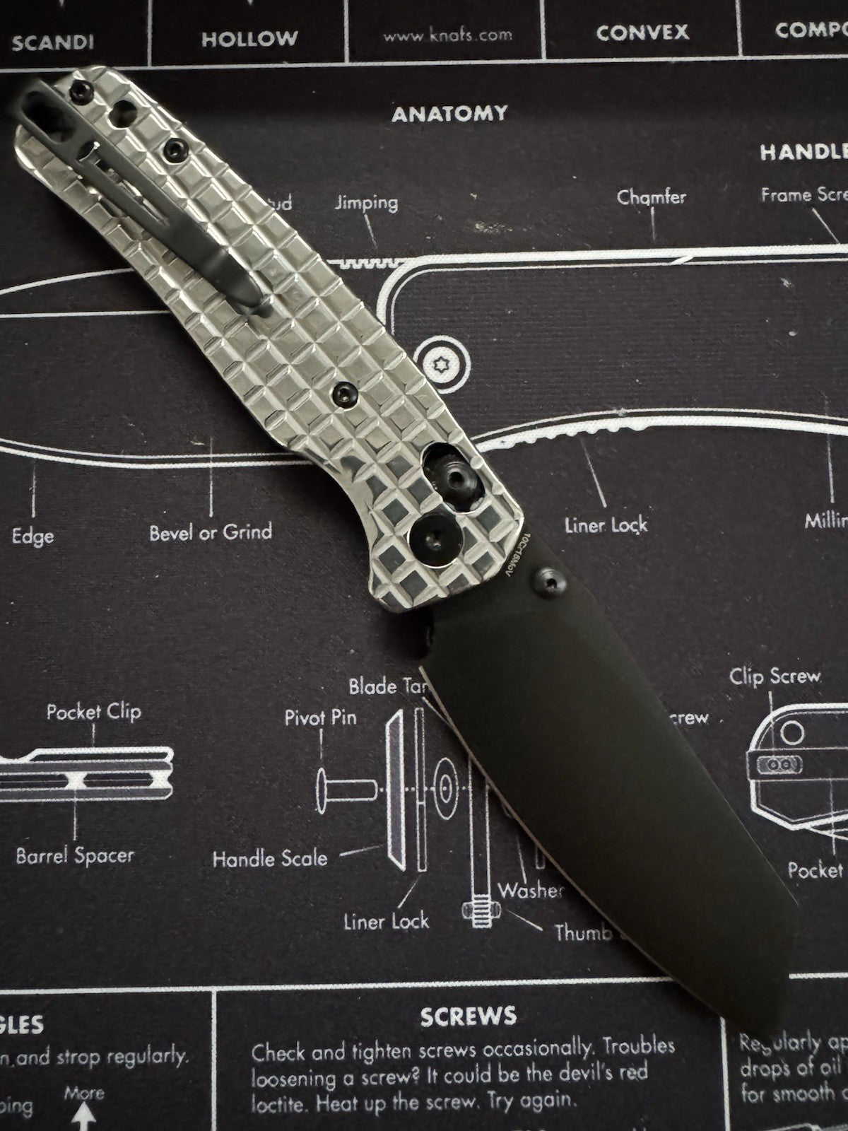 Cicada's Wing Bar Lock Knife Mirror polished FRAG Stainless 10CR15MOV