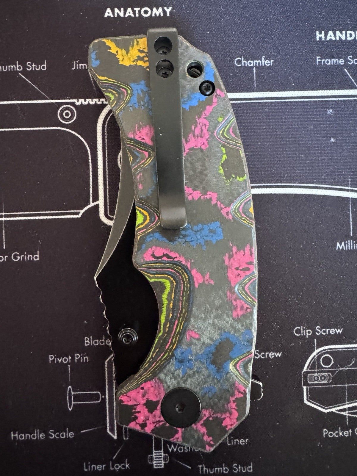 Ground Zero Black PVD D2 - Core 80s Camo Carbon