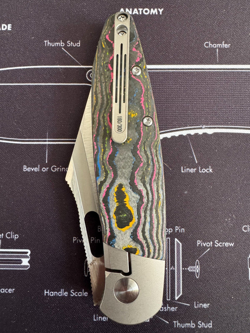 #160 Excl.Tuya BE Seaxy by Brian Edmondson S90V, TItanium 80s (Only 30 80s!!!!)