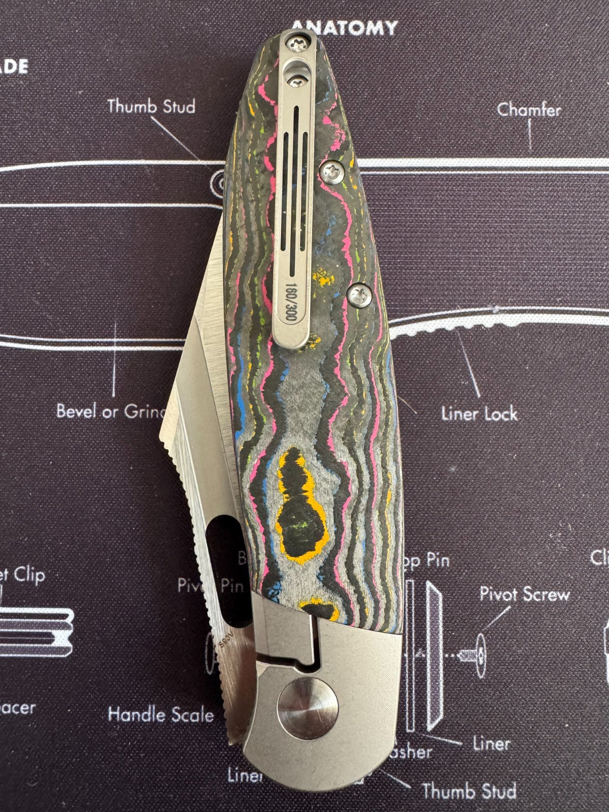 #160 Excl.Tuya BE Seaxy by Brian Edmondson S90V, TItanium 80s (Only 30 80s!!!!)