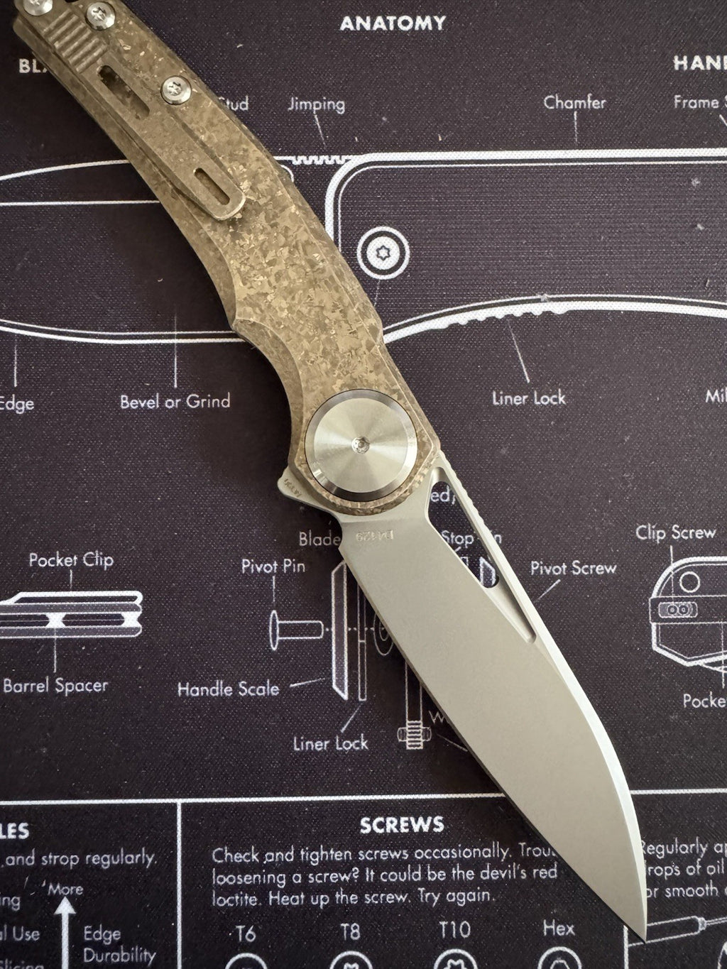 RARE Shot Show Dreamtech Prototype / Sample - M390 Cristalized Titanium D4129