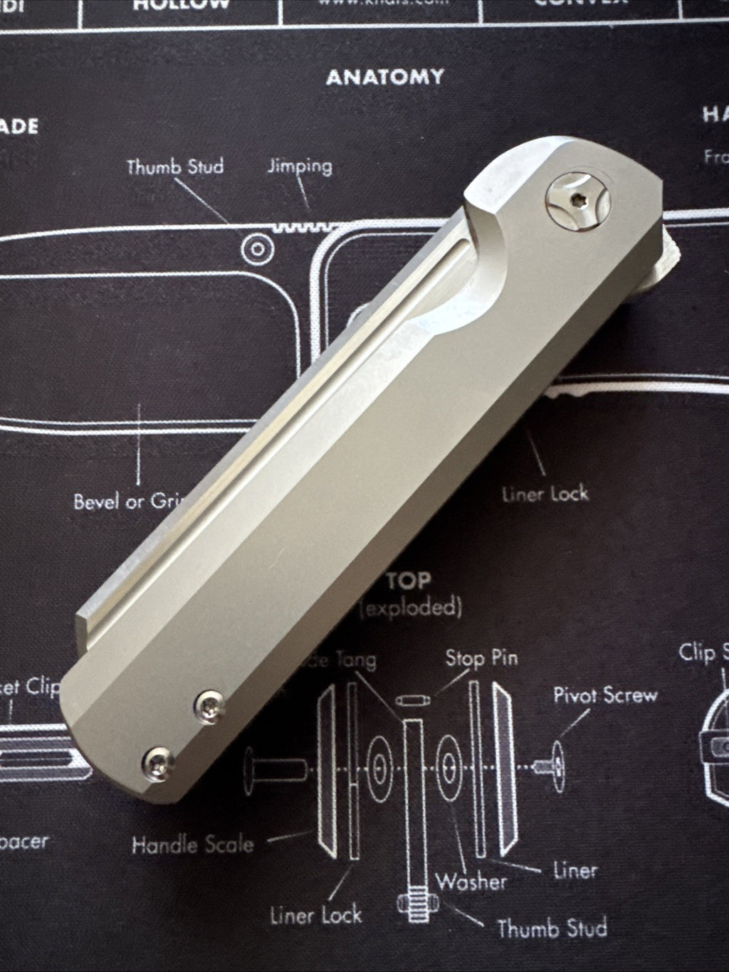 Arcform Slimfoot Frame Lock Titanium M390