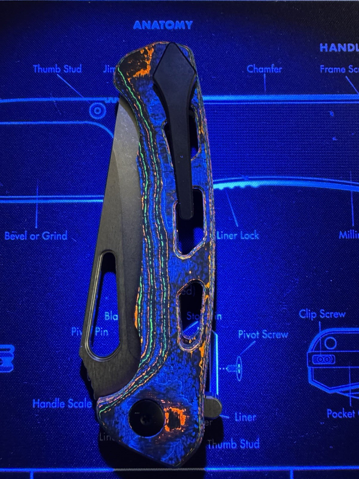 80’s Dead Reckon Skeletonized Ridge Back,Flipper tab, magnacut, stone washed 