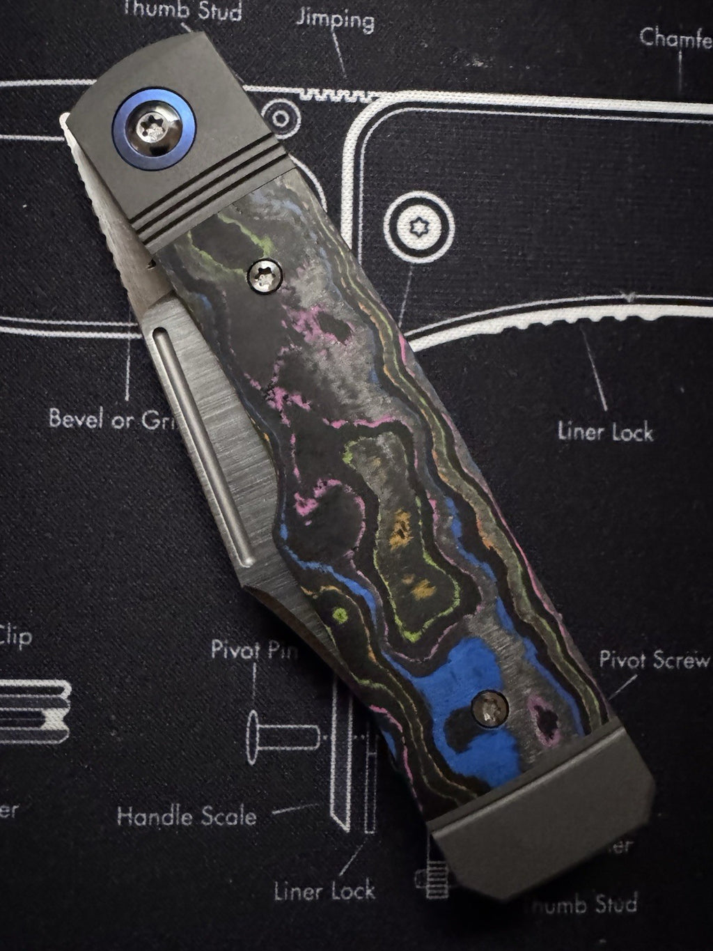 Jack Wolf Knives - GUNSLINGER JACK - CAMOCARBON 80S
