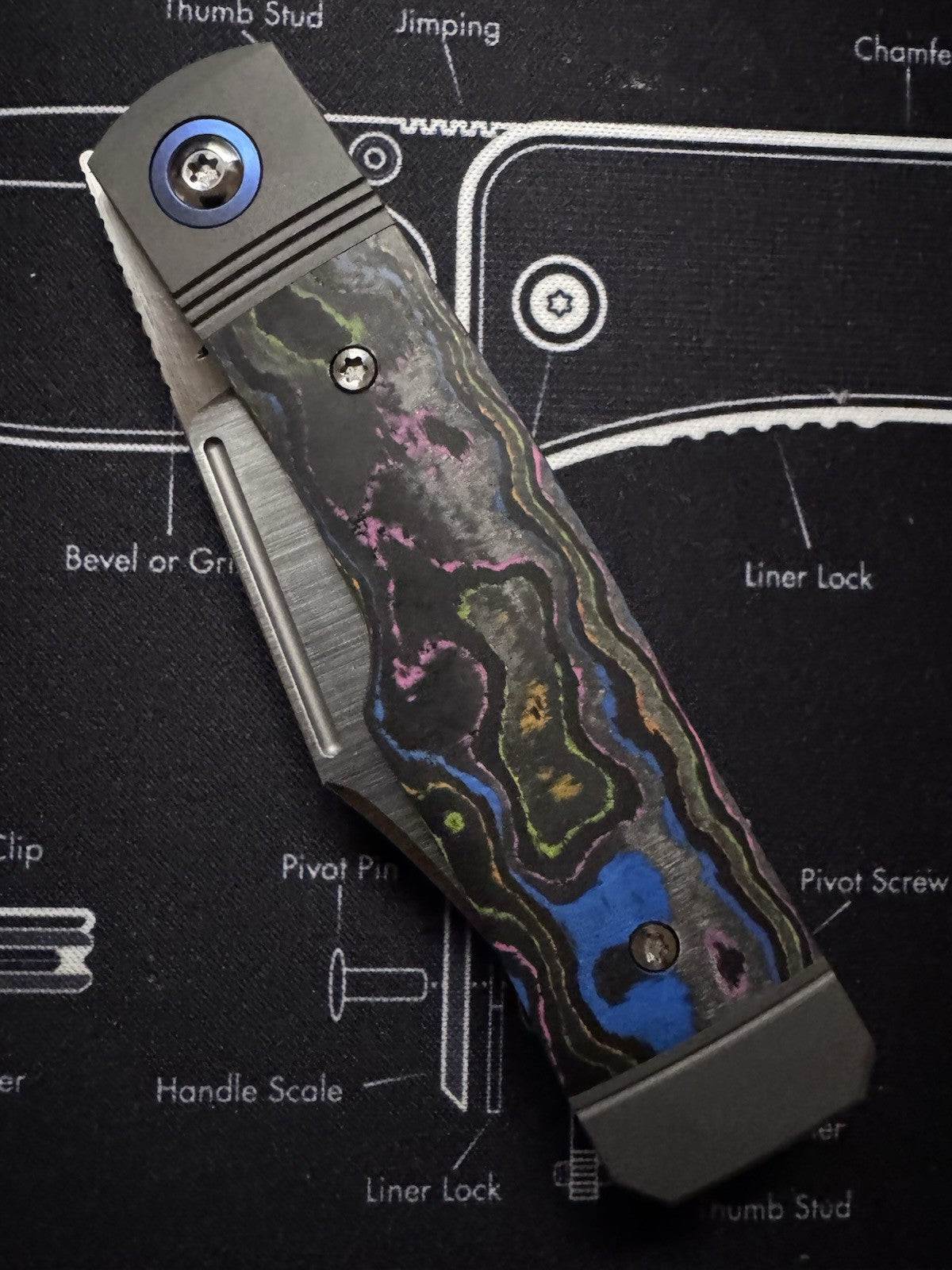 Jack Wolf Knives - GUNSLINGER JACK - CAMOCARBON 80S