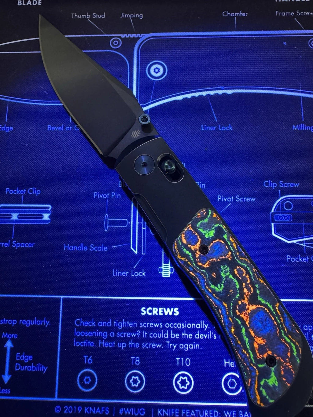 Kizer Tycho, BR-OP EXCLUSIVE, Titanium + 80s Camo Carbon Fiber, DLC S45, BNIB