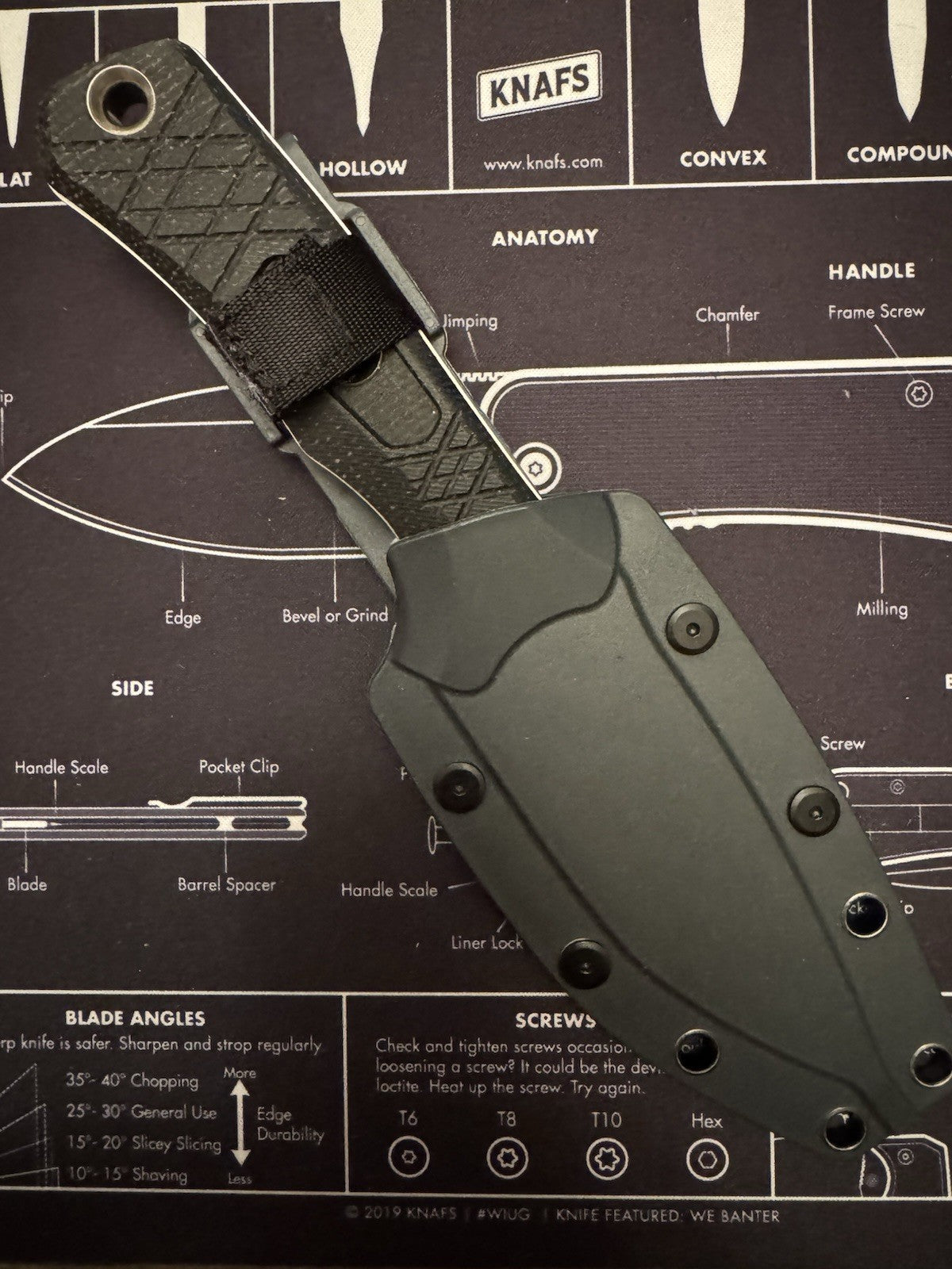 Gerber Convoy Brown Micarta Handle Full Tang Fixed Blade Hunting Knife w/ Sheath