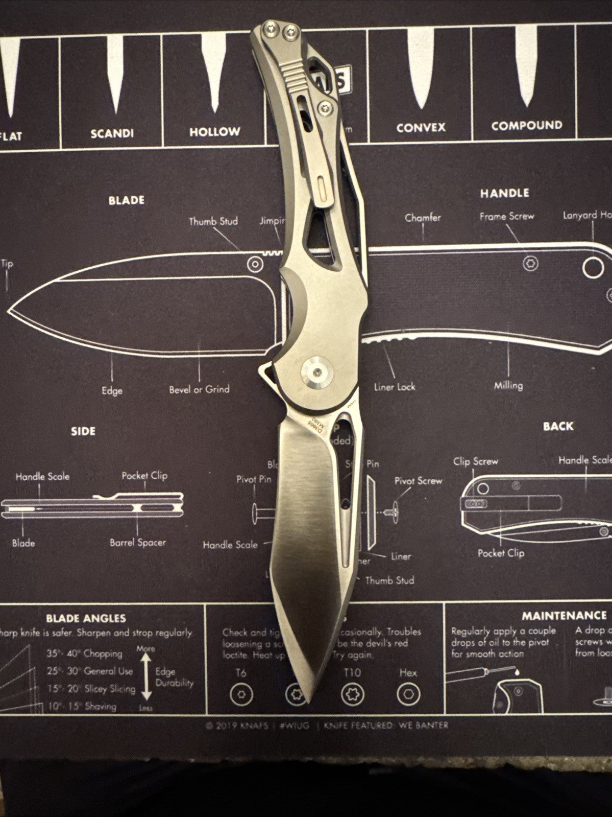 🔥Dreamtech M390 Blade, Button Lock, Titanium Handle,  Model: D3665G 🔥