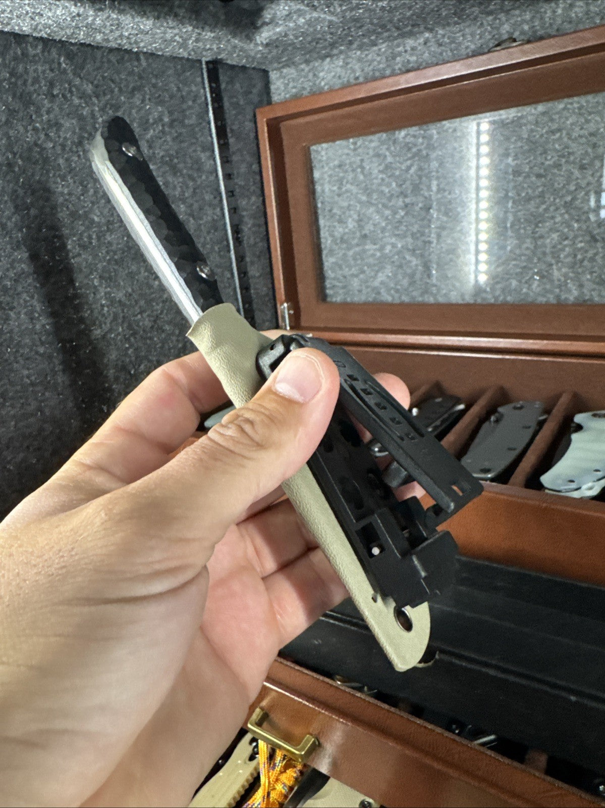 Fixed Blade Black D2 Steel - USA Made