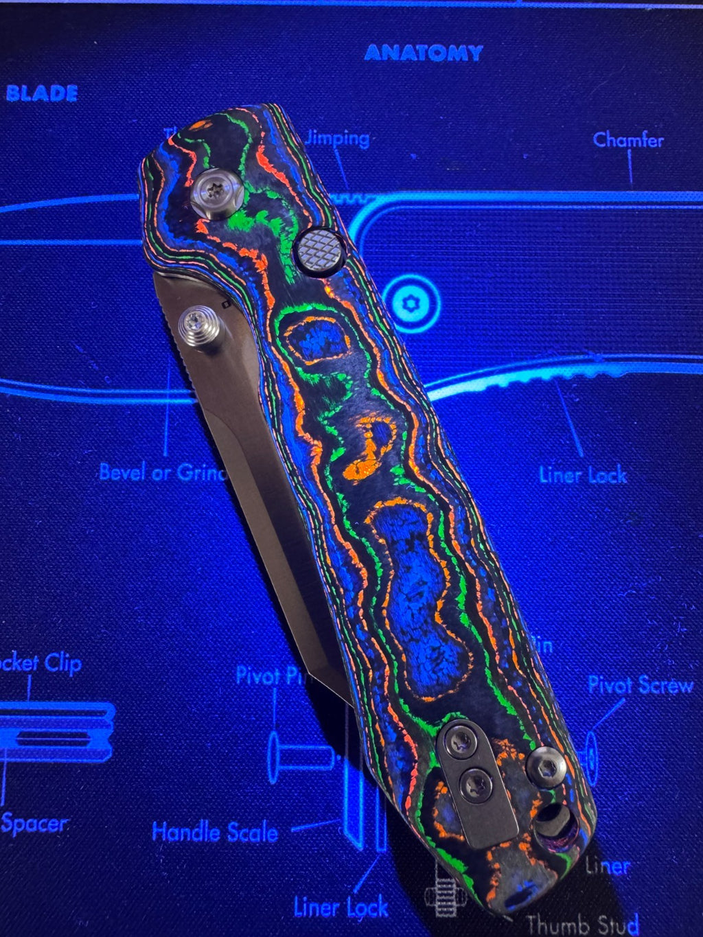 Vosteed Raccoon M390 Satin 80s Camo Carbon Fiber BR OP Exclusive