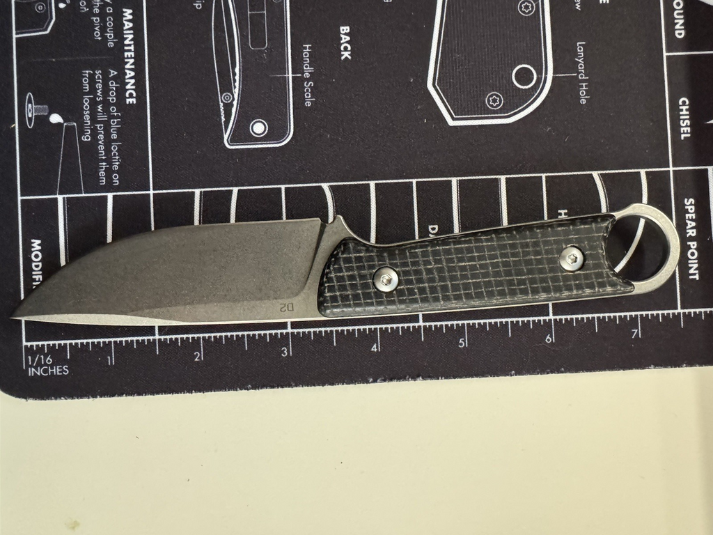 BOP Noble – D2 Fixed Blade Knife with Micarta Handle & Kydex Sheath