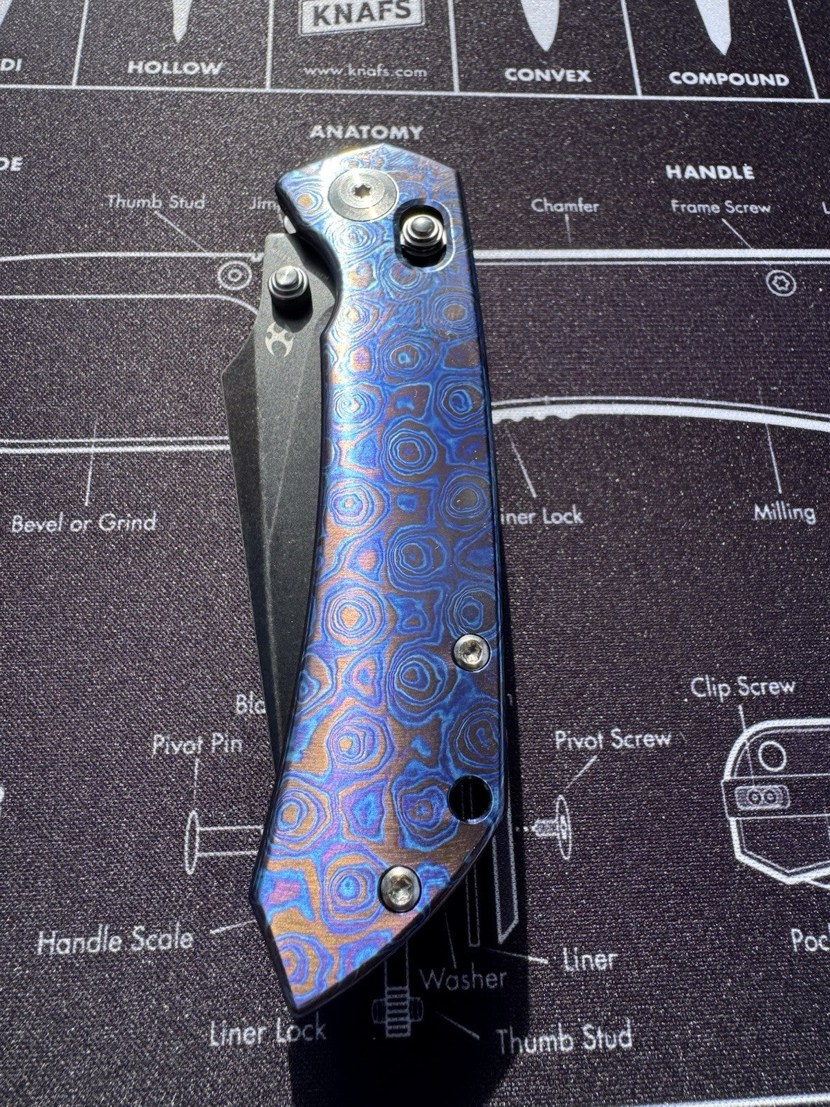 KANSEPT Fenrir - Timascus Handle - Greg Schob