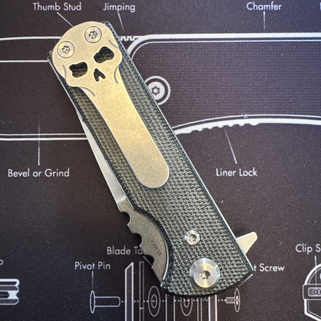 Chavez T.A.K Elmax Blade Black Micarta