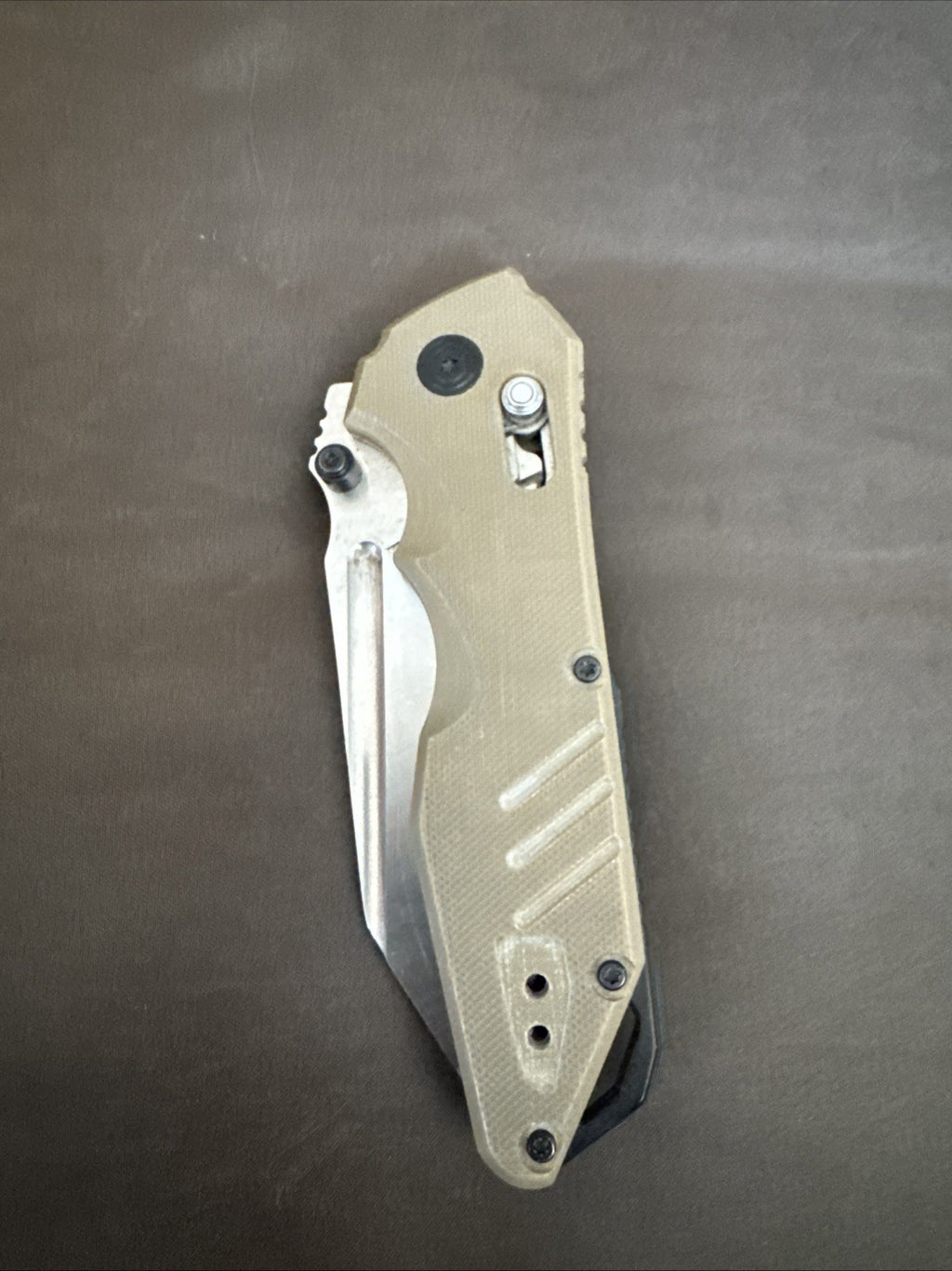S-Tec Folding Knife Green G10 Satin 8cr14 Stainless Steel Blade