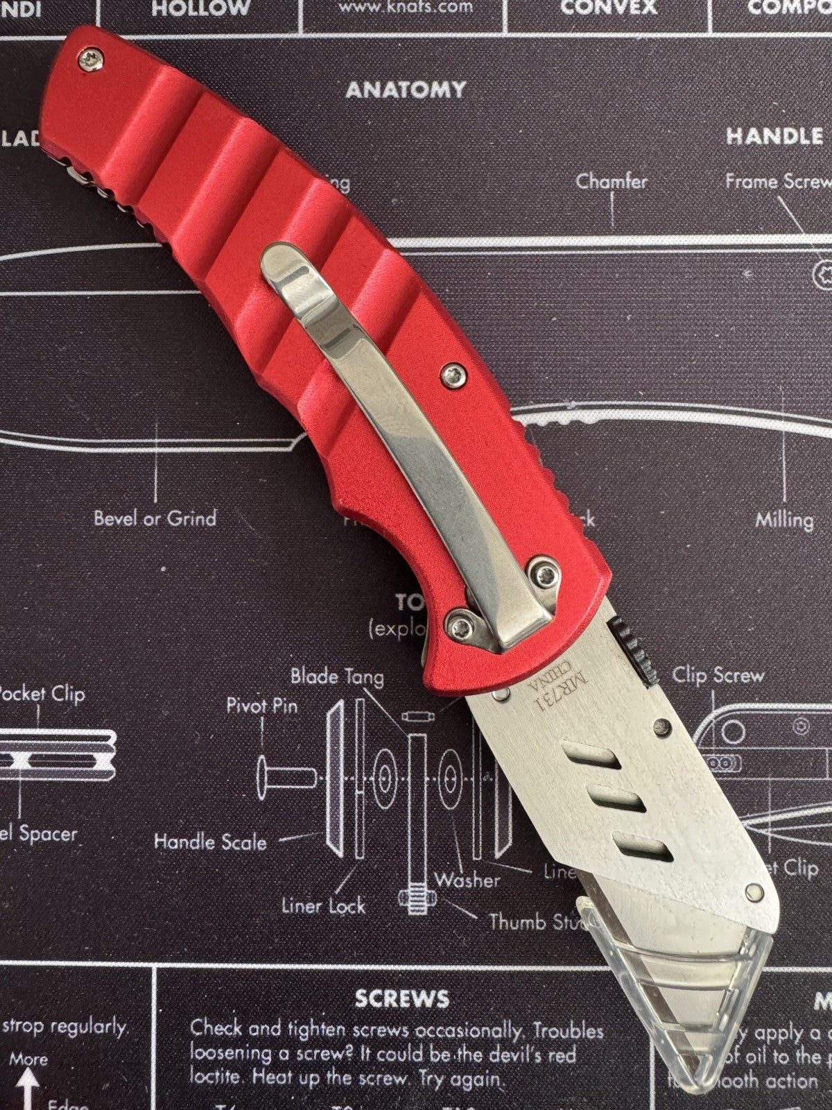 Marble’s Utility Knife Red Aluminium Handle