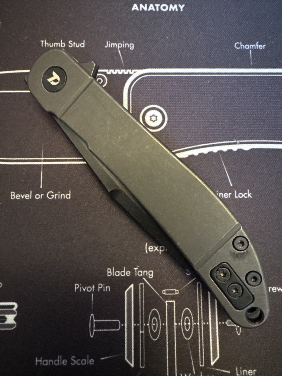 Dreamtech Black Titanium Handle, D2 Blade, Model: D4366