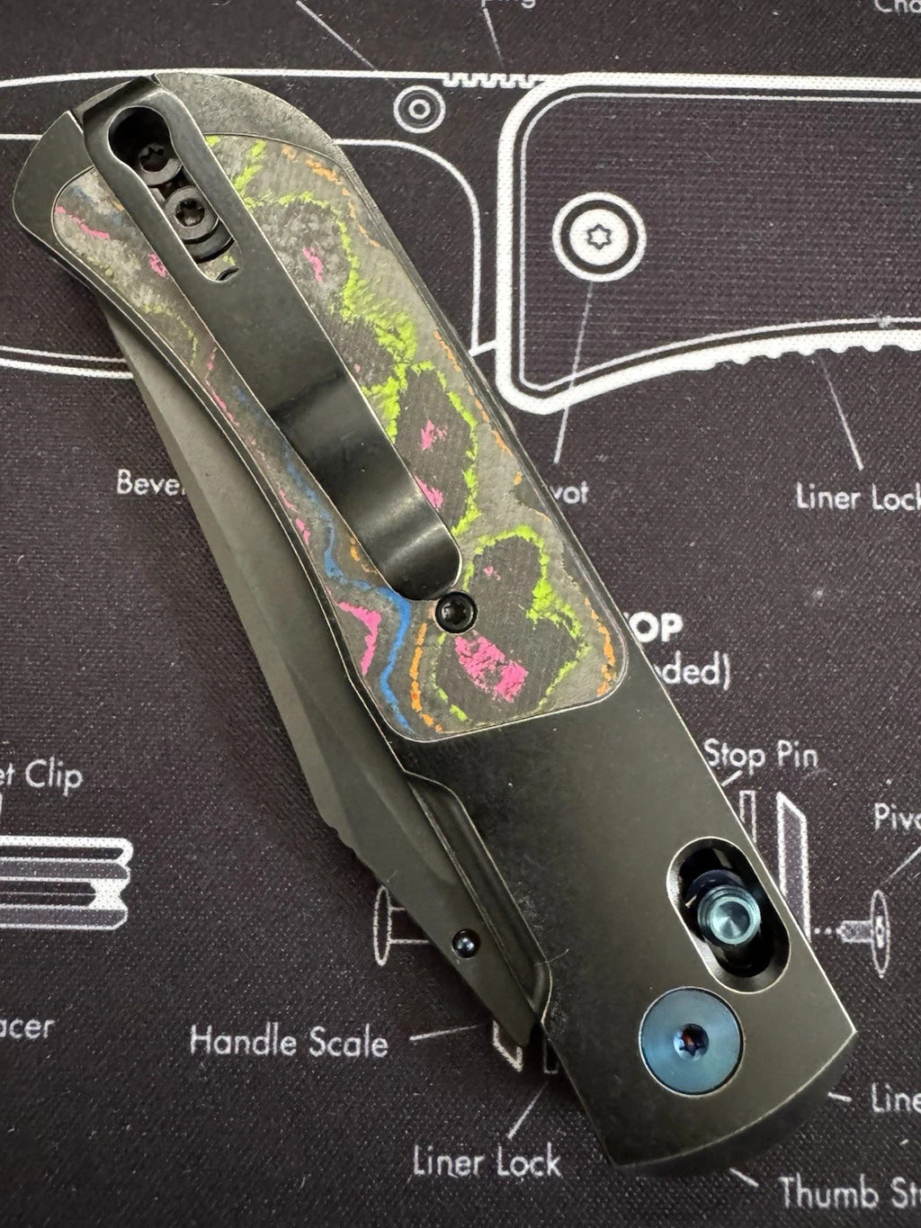 Kizer Tycho, BR-OP EXCLUSIVE, Titanium + 80s Camo Carbon Fiber, DLC S45, BNIB