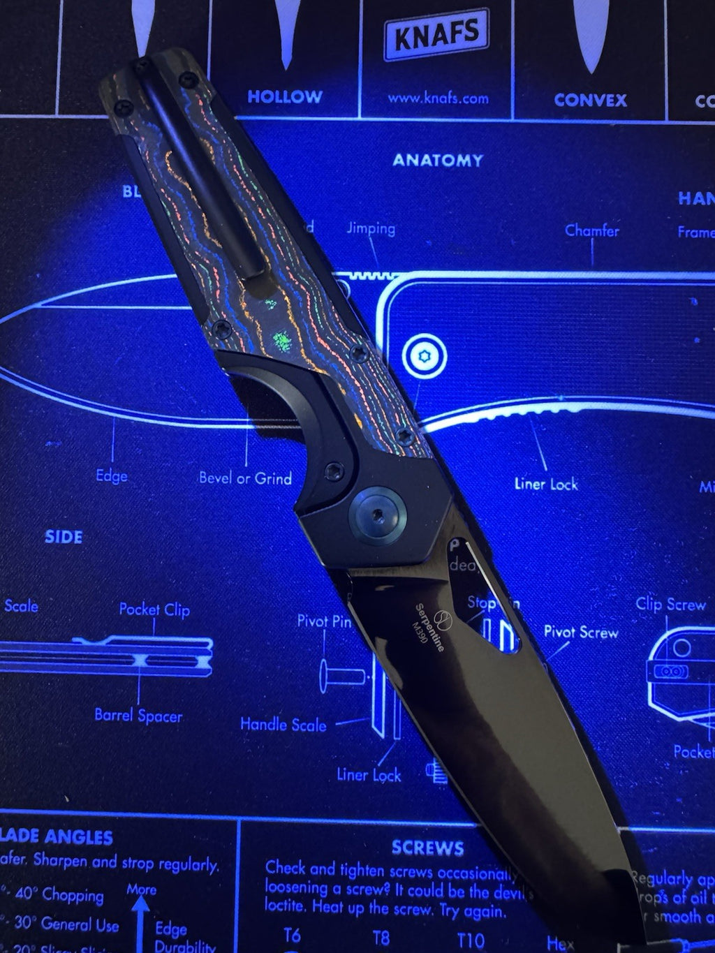 Kizer Serpentine 80s Folding Pocket Knife Elmax Blade Titanium