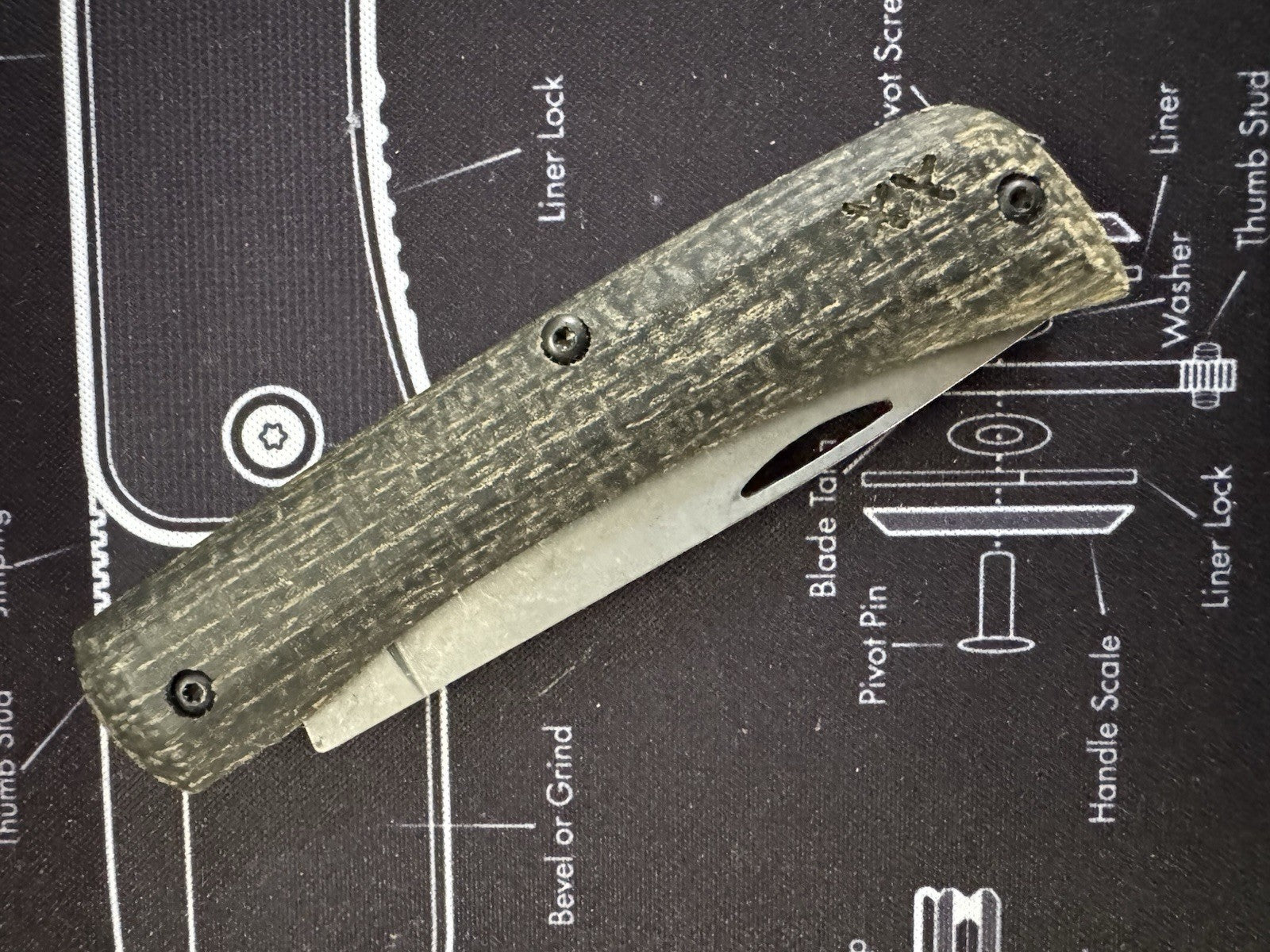 CASE XX KNIVES USA BLACK BURLAP DAYGLOW G10 CROSSROADS XR SOD BUSTER JR 66382