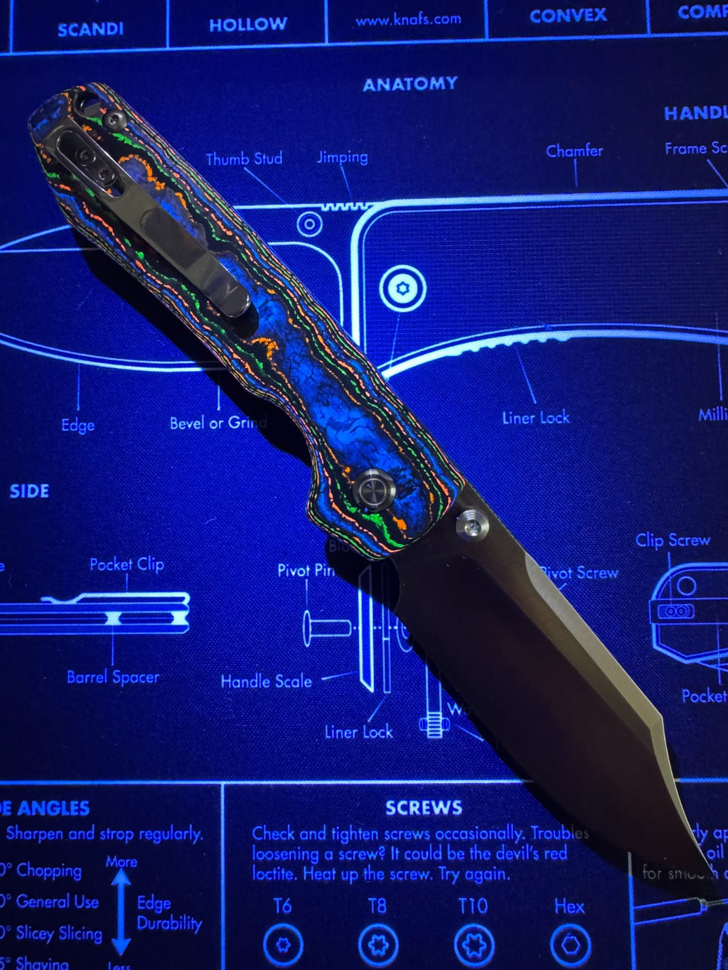 Vosteed Racoon M390 Satin 80s Camo Carbon Fiber BR OP Exclusive