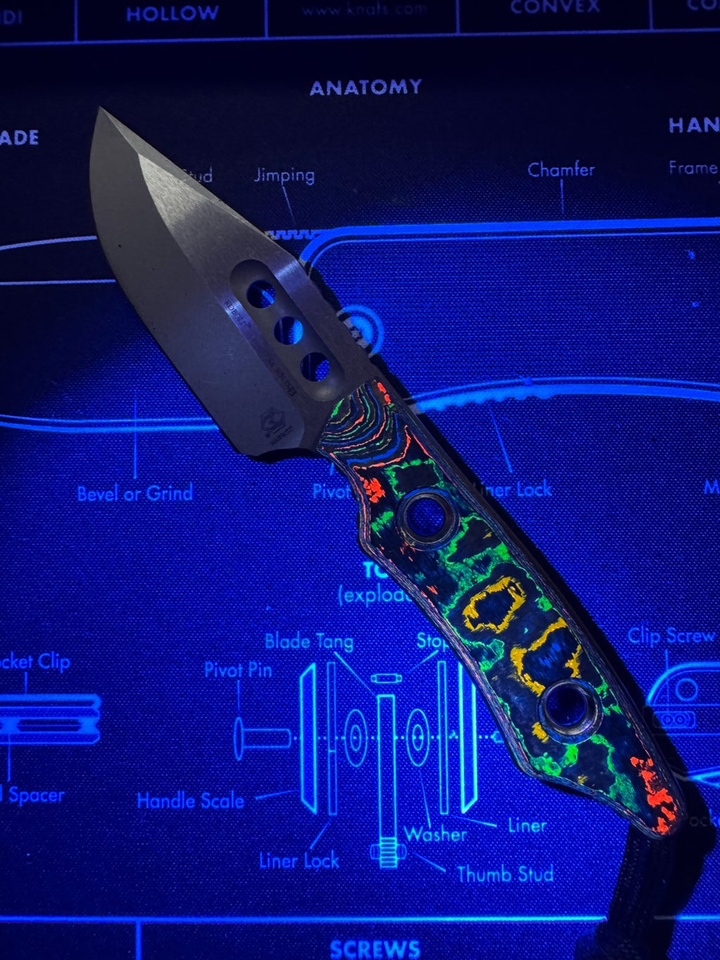 Heretic Kobold - 80s Camo Carbon - Pocket Fixed Blade - New 2026 - Exclusive #43