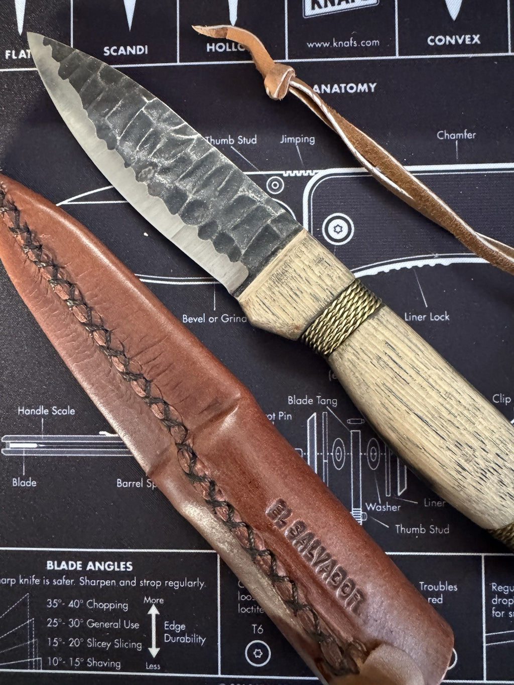 Condor Cavelore Fixed Knife 4.25" 1095HC Steel Blade American Hickory Handle