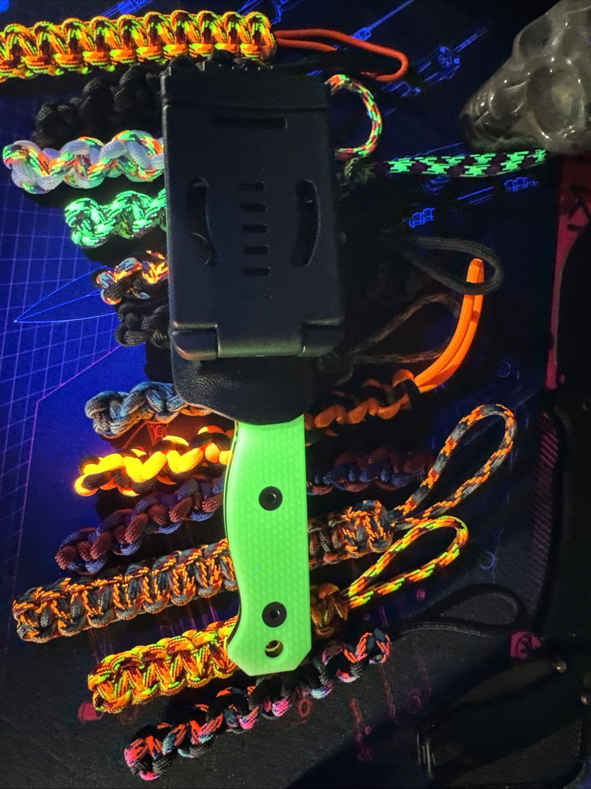 UV-Reactive Fixed Blade USA MADE