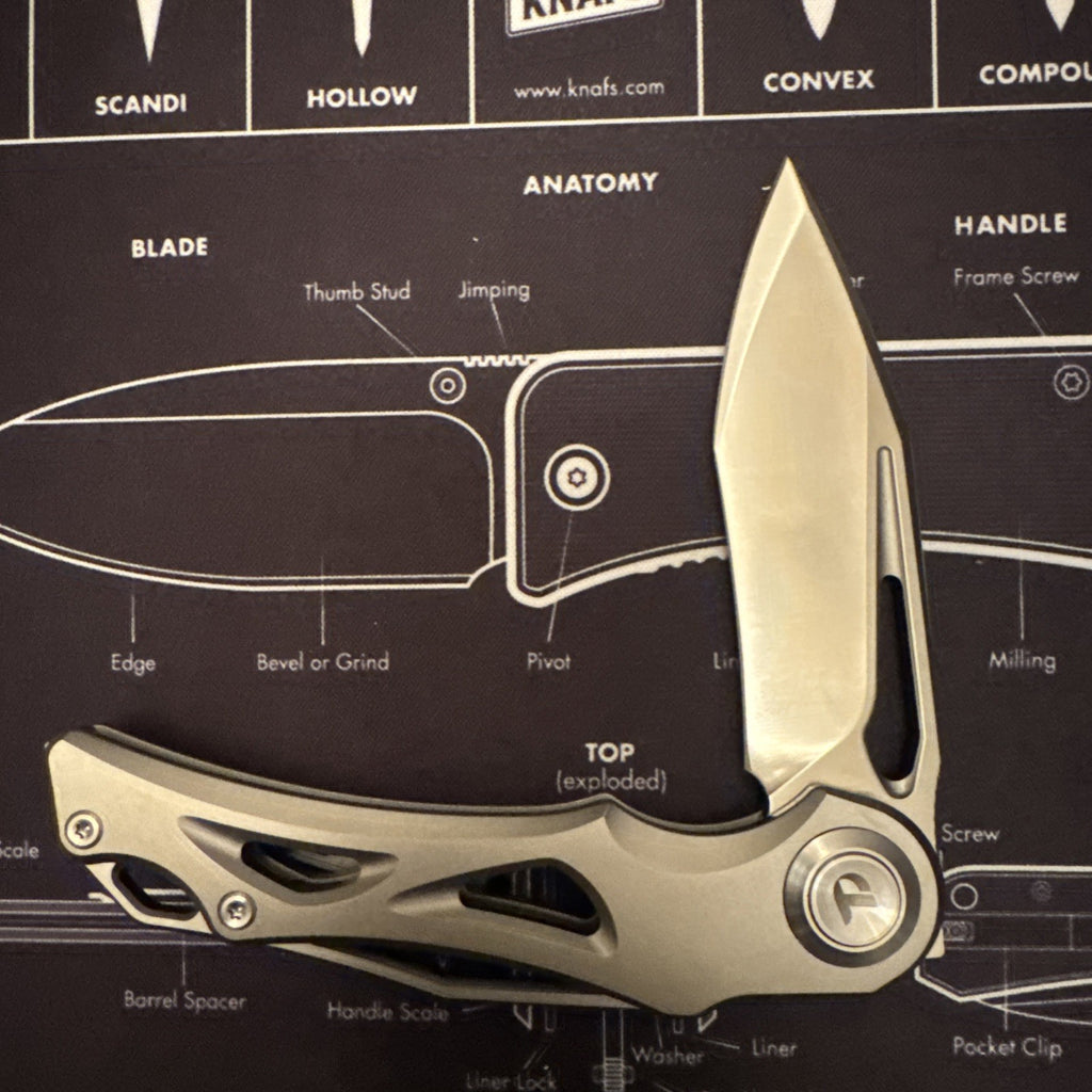 🔥Dreamtech M390 Blade, Button Lock, Titanium Handle,  Model: D3665G 🔥