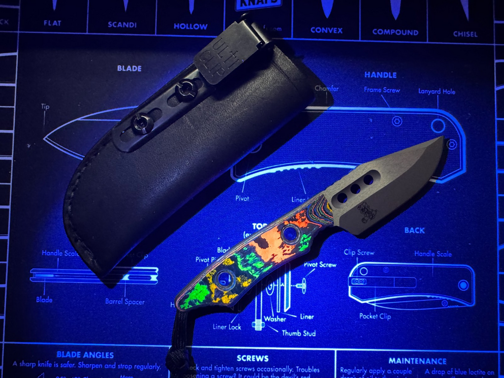 Heretic Kobold - 80s Camo Carbon - Pocket Fixed Blade - New 2026 - Exclusive #43