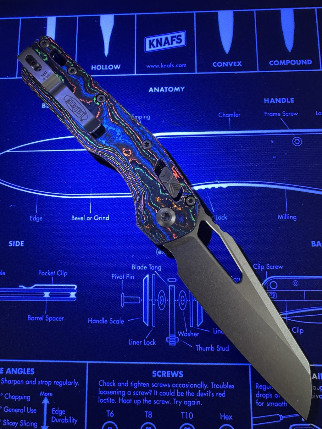 Microtech Knives MSI RAM LOK 80s Camo Carbon M390MK Apocalyptic Standard 210T-1