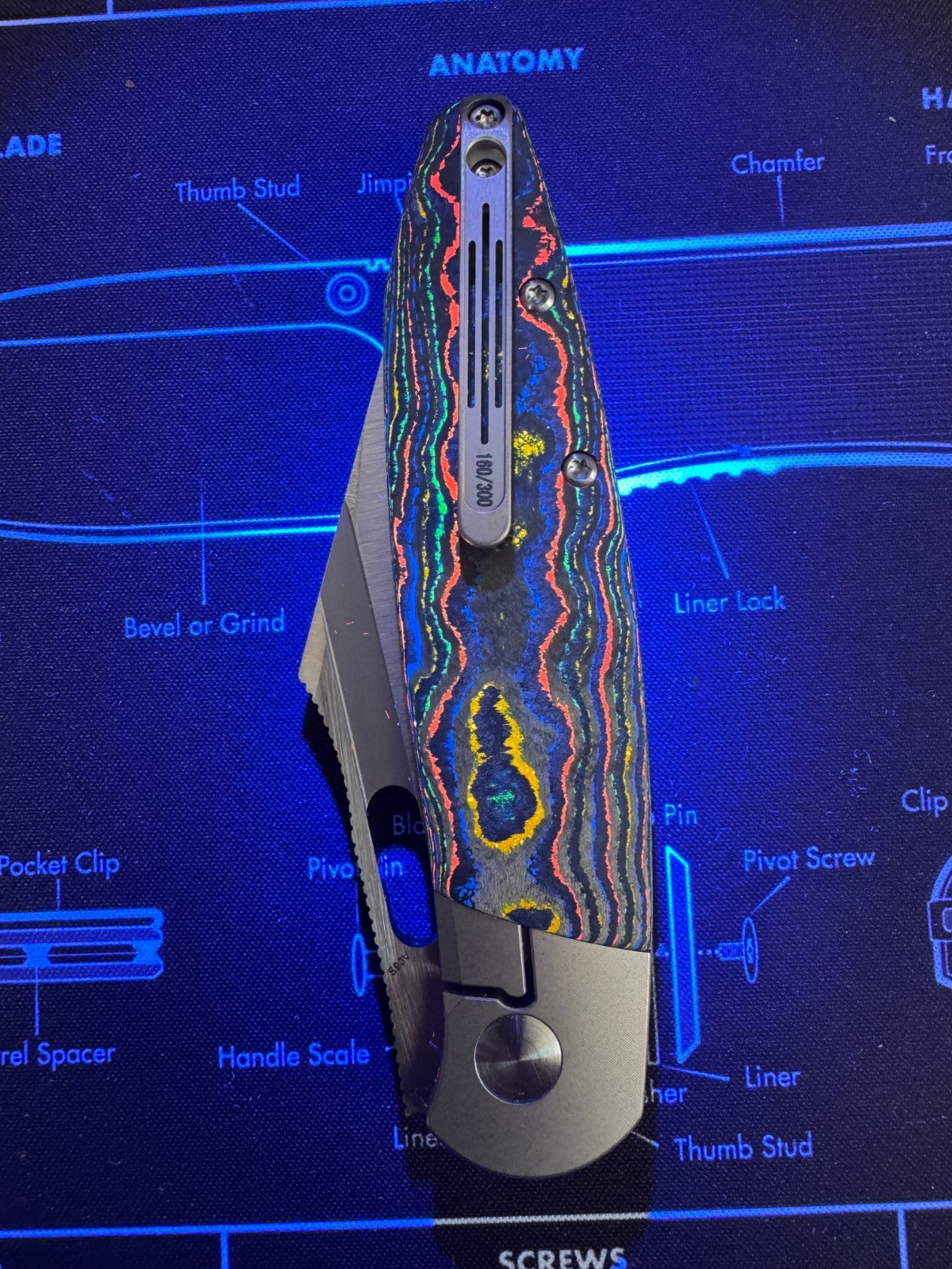 #160 Excl.Tuya BE Seaxy by Brian Edmondson S90V, TItanium 80s (Only 30 80s!!!!)