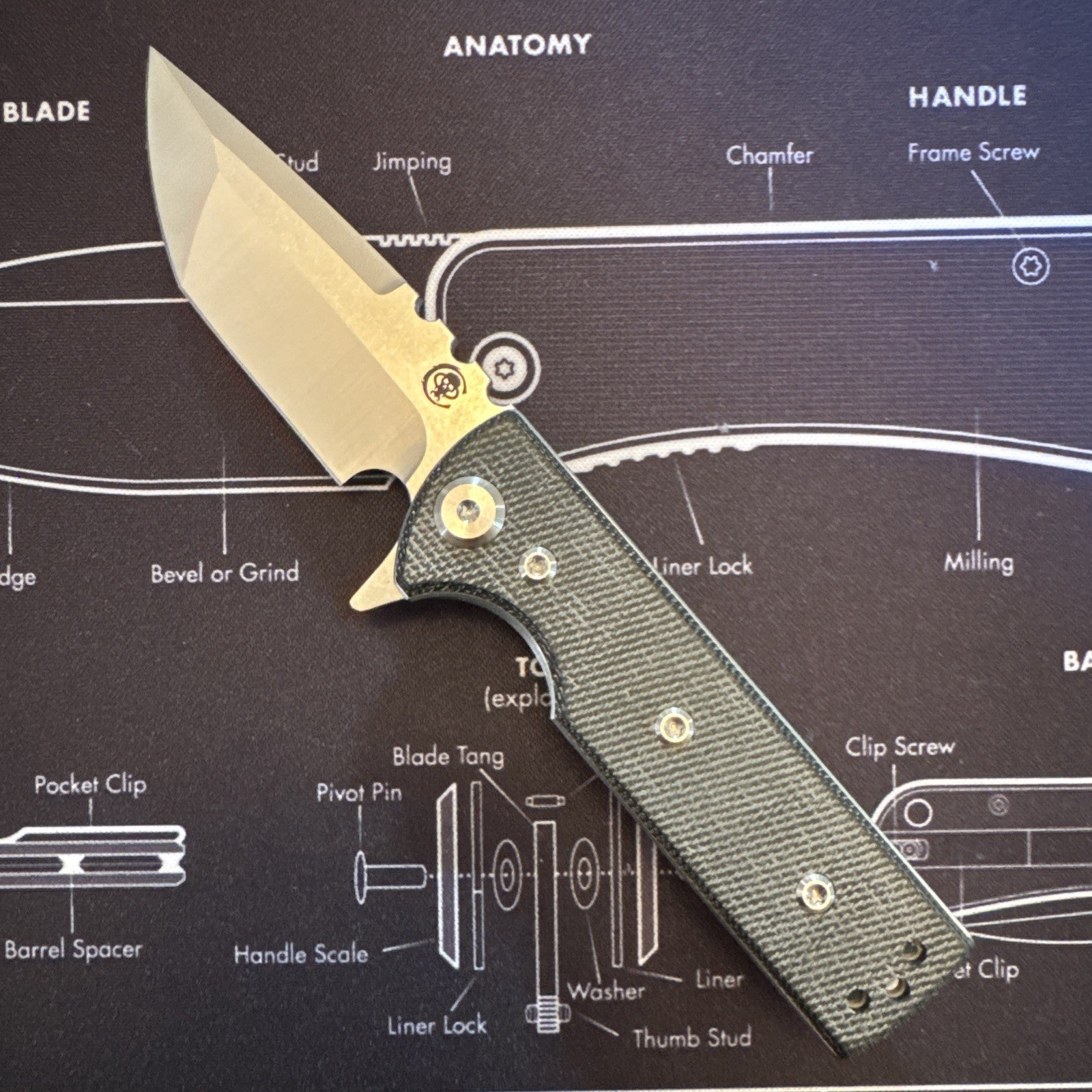 Chavez T.A.K Elmax Blade Black Micarta