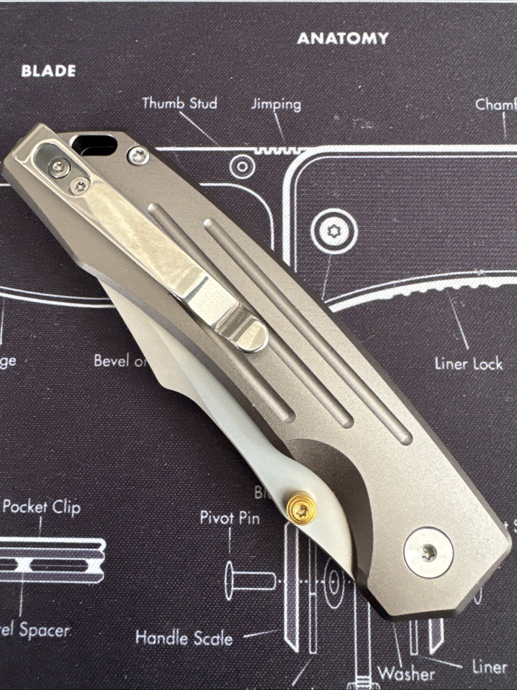 SixLeaf SL-82-Gray Folding Knife 14C28N Blade aluminum alloy Handle Pocket Knife