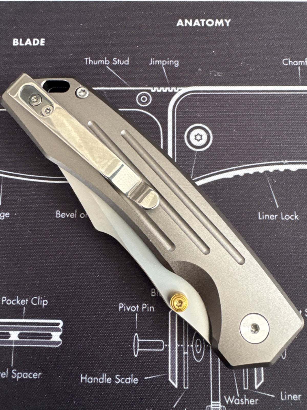 SixLeaf SL-82-Gray Folding Knife 14C28N Blade aluminum alloy Handle Pocket Knife