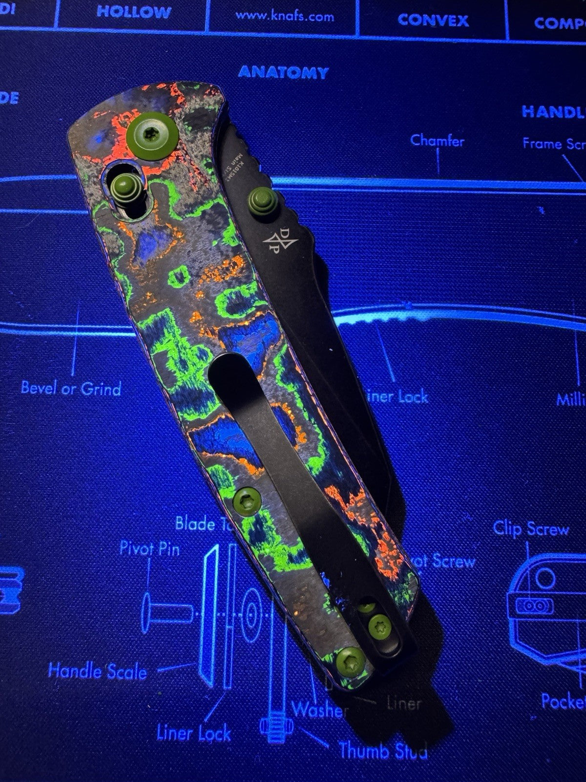 KANSEPT Main Street Crossbar Lock 80S Camo Carbon Handle S35VN Blade K1015M3