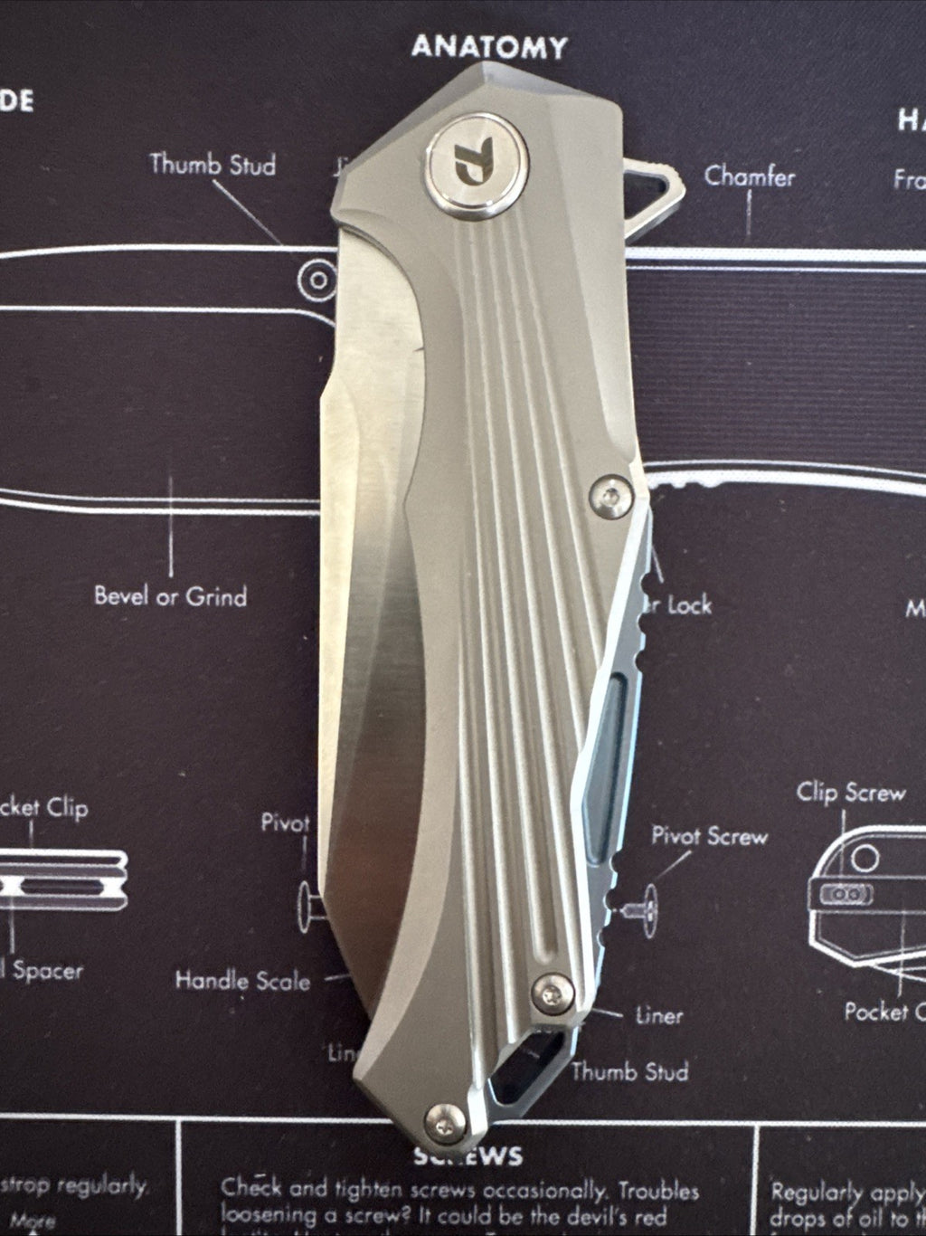 Dreamtech D3287th Anodized Titanium D2 Steel Full Size!!