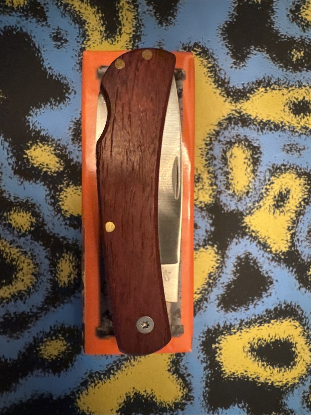 New Marbles Wood Lockback Folding Pocket Knife - MR470