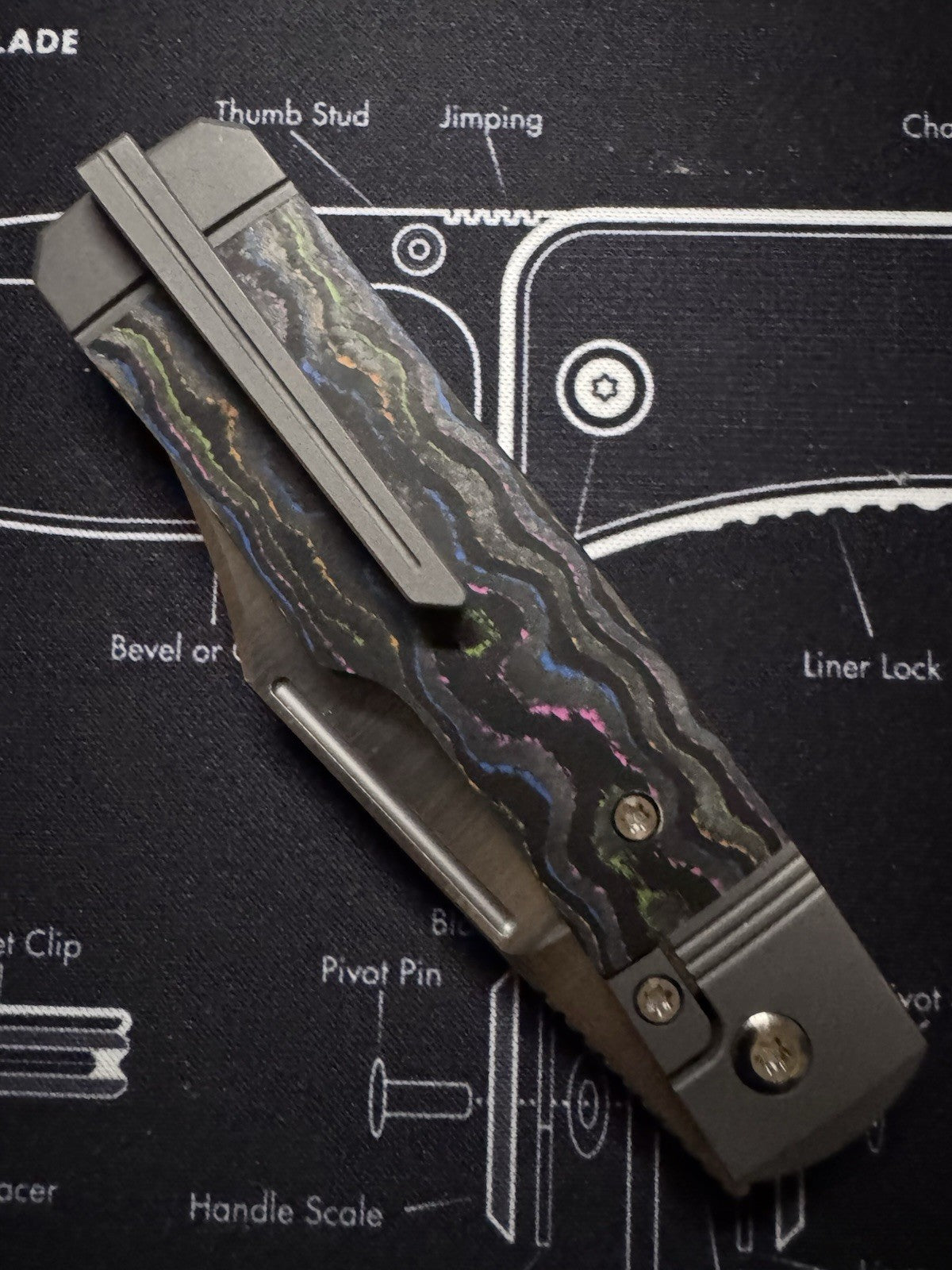 Jack Wolf Knives - GUNSLINGER JACK - CAMOCARBON 80S