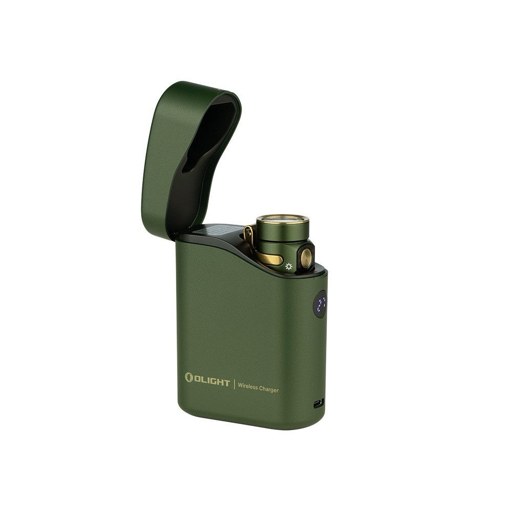 Green Olight Baton 4 Premium Edition Rechargeable Flashlight White (1300)