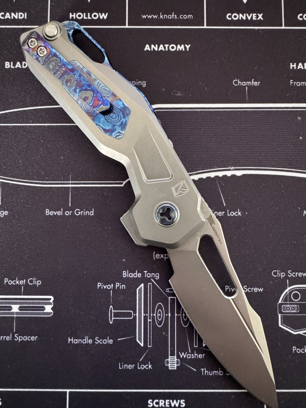 Ketuo Mini Griffin Satin Mokuti Inlay Exclusive Everyday Gear