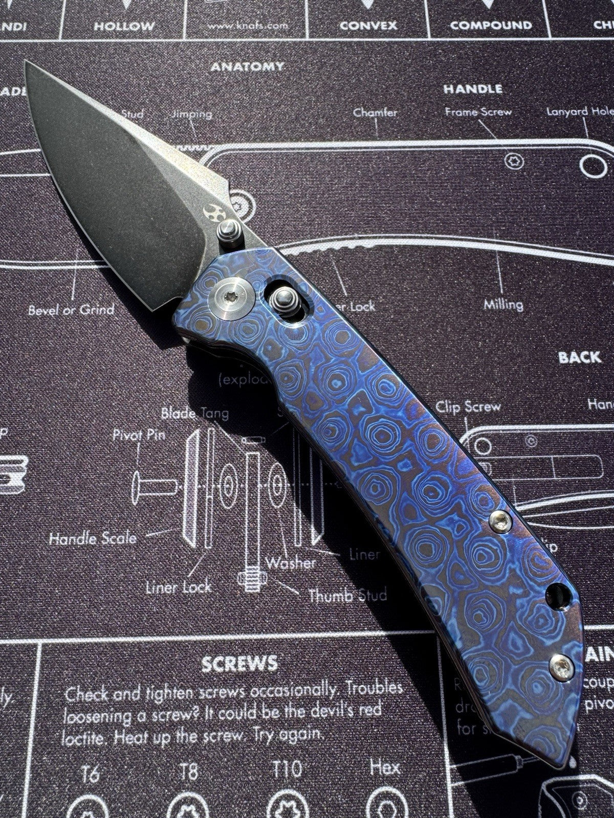 KANSEPT Fenrir - Timascus Handle - Greg Schob