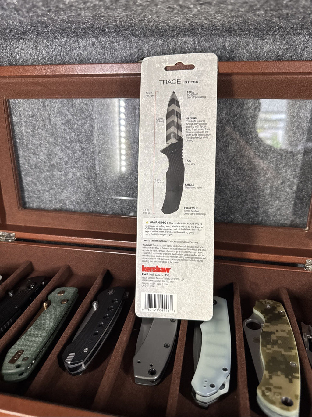 Kershaw - Pocket Knife - TRACE 1311TSX - Assisted - Tactical Liner Lock Black