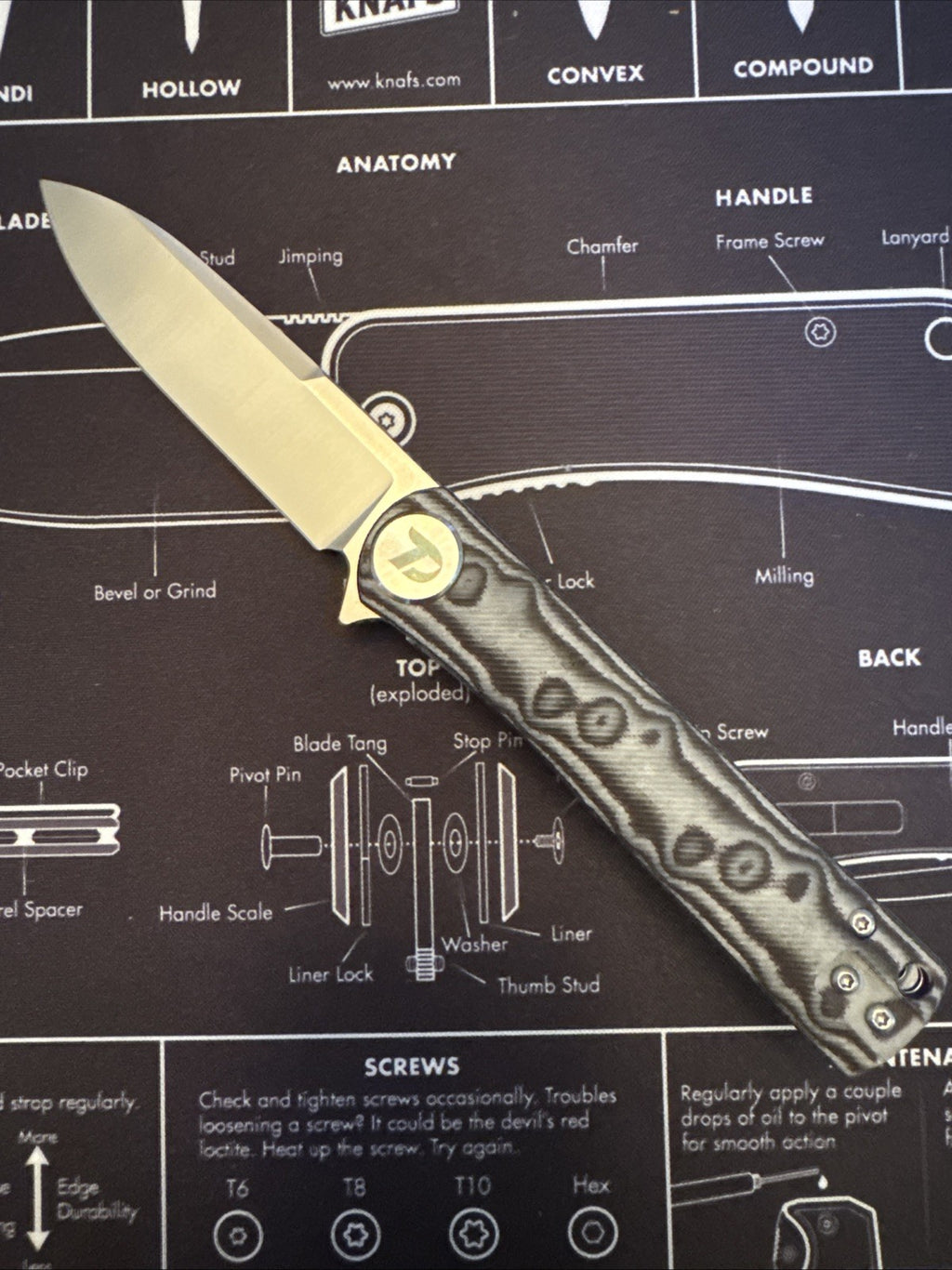 Dreamtech Liner Lock, D3896MG, Micarta Handle, D2 blade