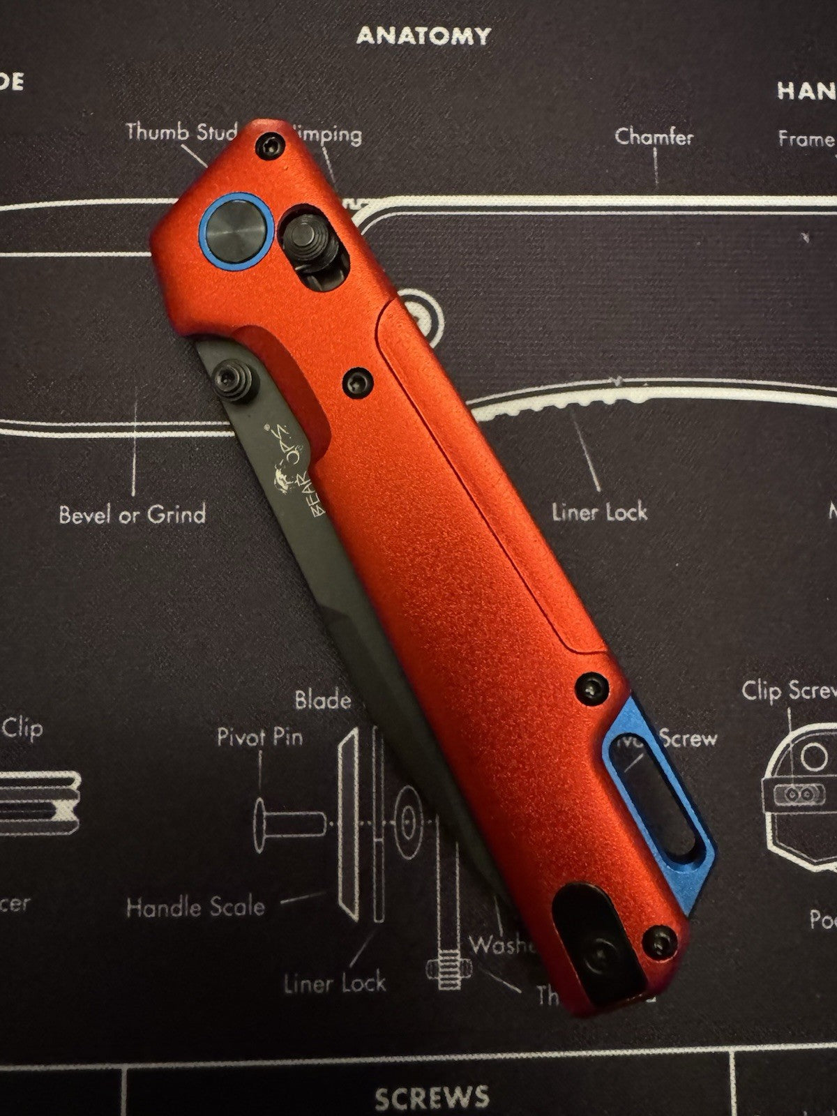 Bear OPS Nekama Red Modified Tanto Blade