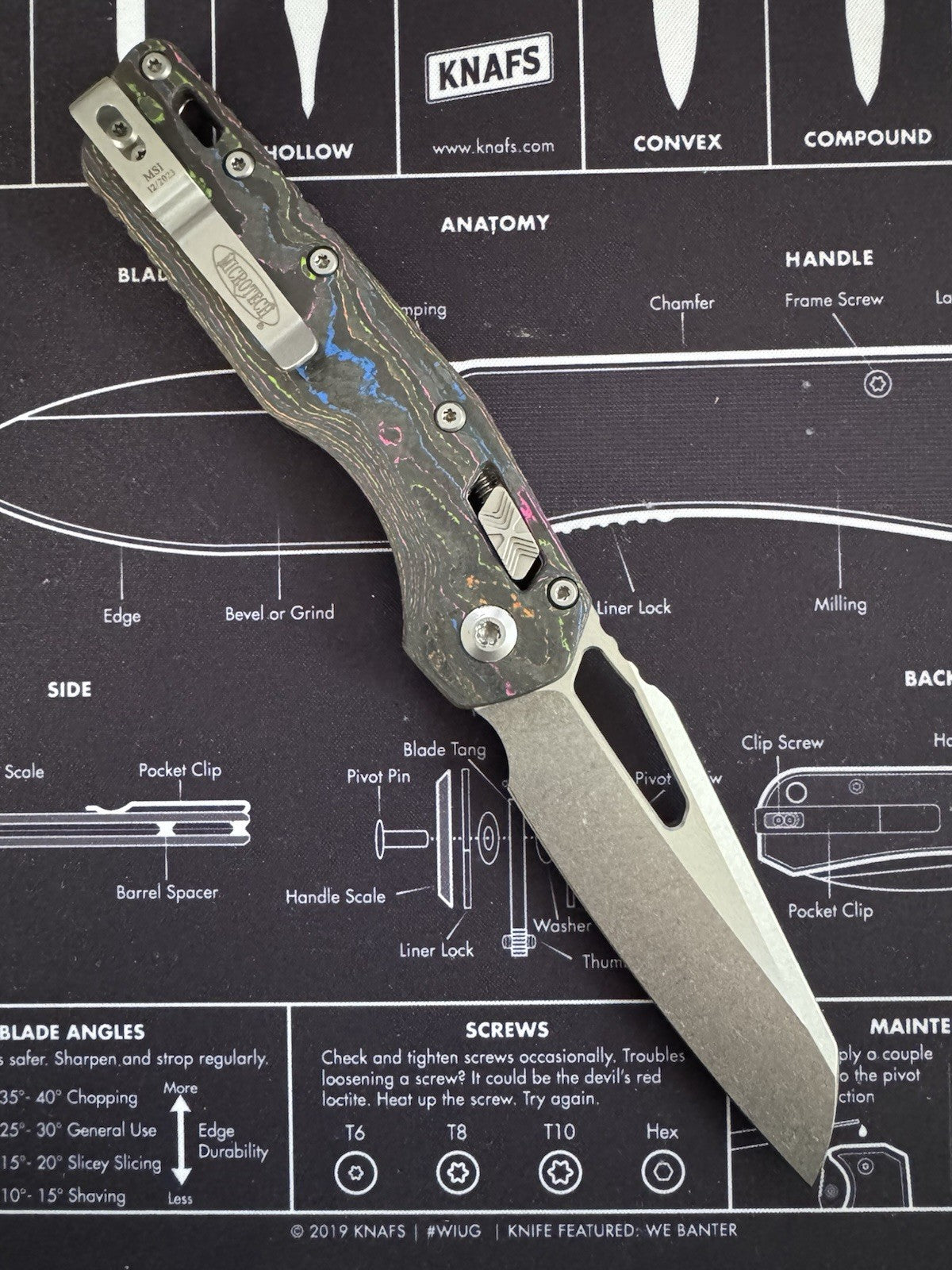 Microtech Knives MSI RAM LOK 80s Camo Carbon M390MK Apocalyptic Standard 210T-1