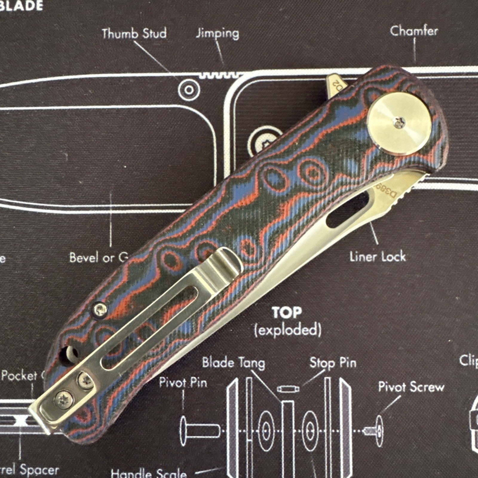 Dreamtech Spiderman Micarta Handle D2 Steel