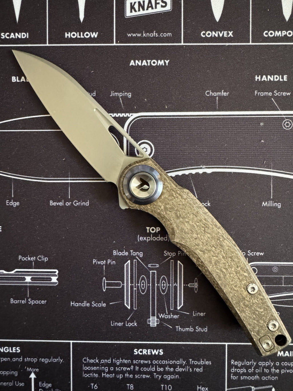 RARE Shot Show Dreamtech Prototype / Sample - M390 Cristalized Titanium D4129