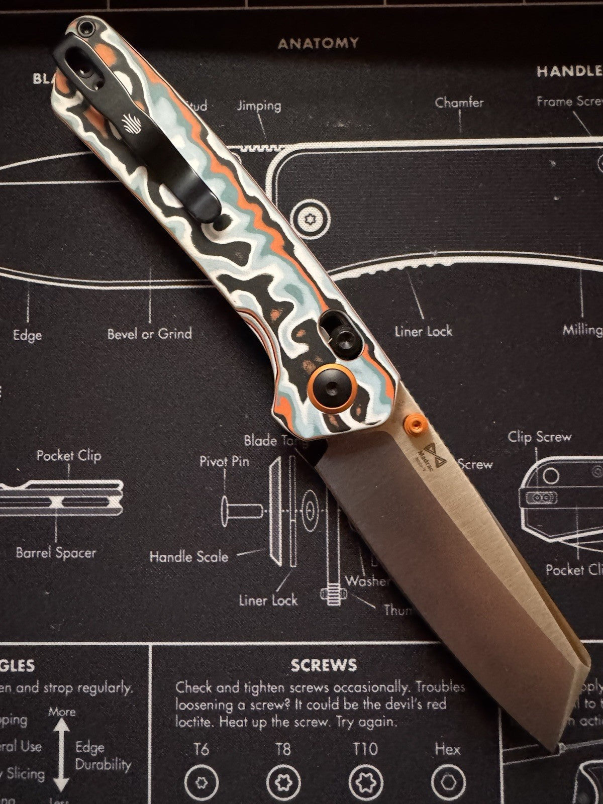 Kizer Madrac Vortex Micarta #98 our of #100 Exclusive Blade City Serialized